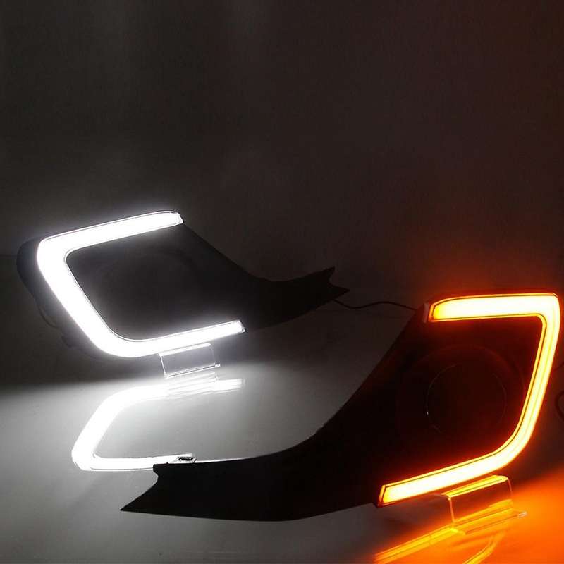 2Pcs for 14-16 Swift Light Guide Double Color Daytime Running Light LED Fog Light Daytime Running Li