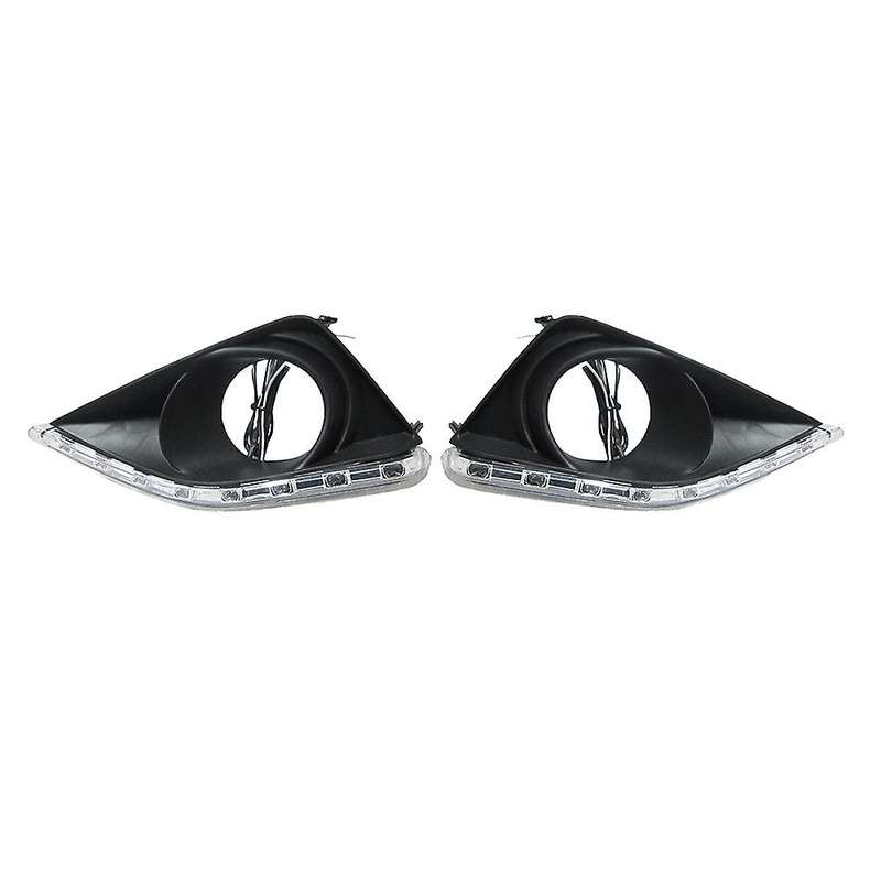 2Pcs for 2007-2009 Daytime Running Light Modified Fog Light LED Daytime Running Light