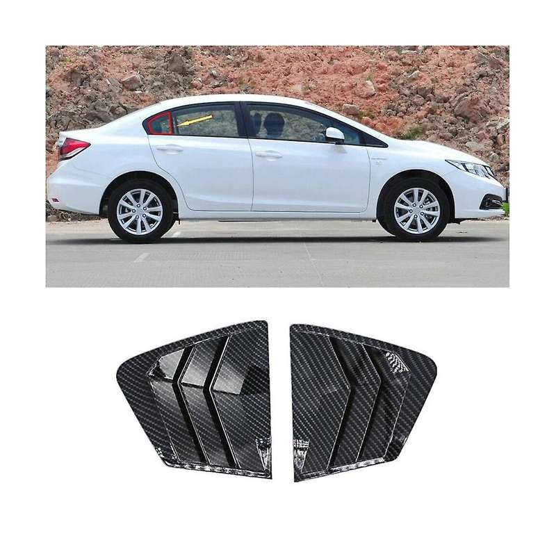 2pcs for 2012-2015 Car Side Quarter Window Vent Louver Shutter Cover Trim