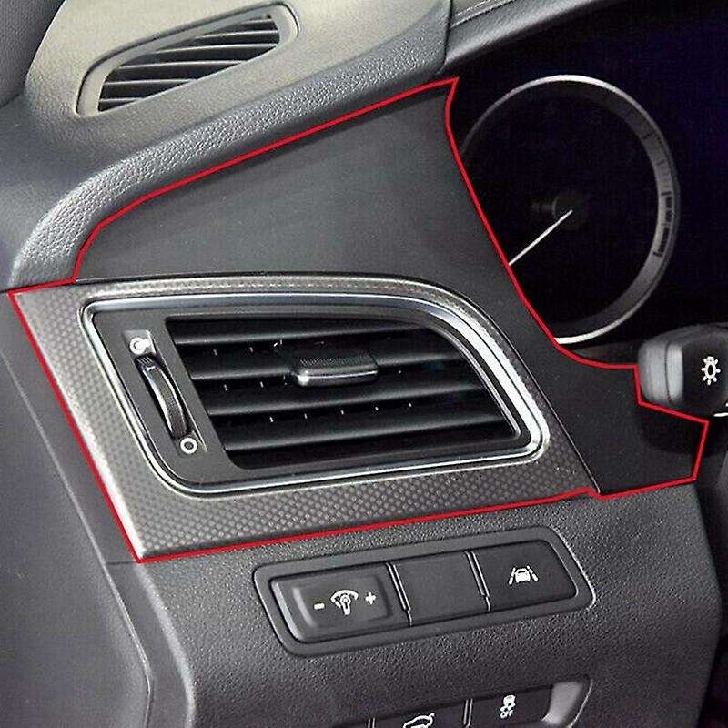2Pcs for 2015-2017 Carbon Fiber Side Dash L&R A/C Air Conditioner Outlet Vent Cover Panel Trim