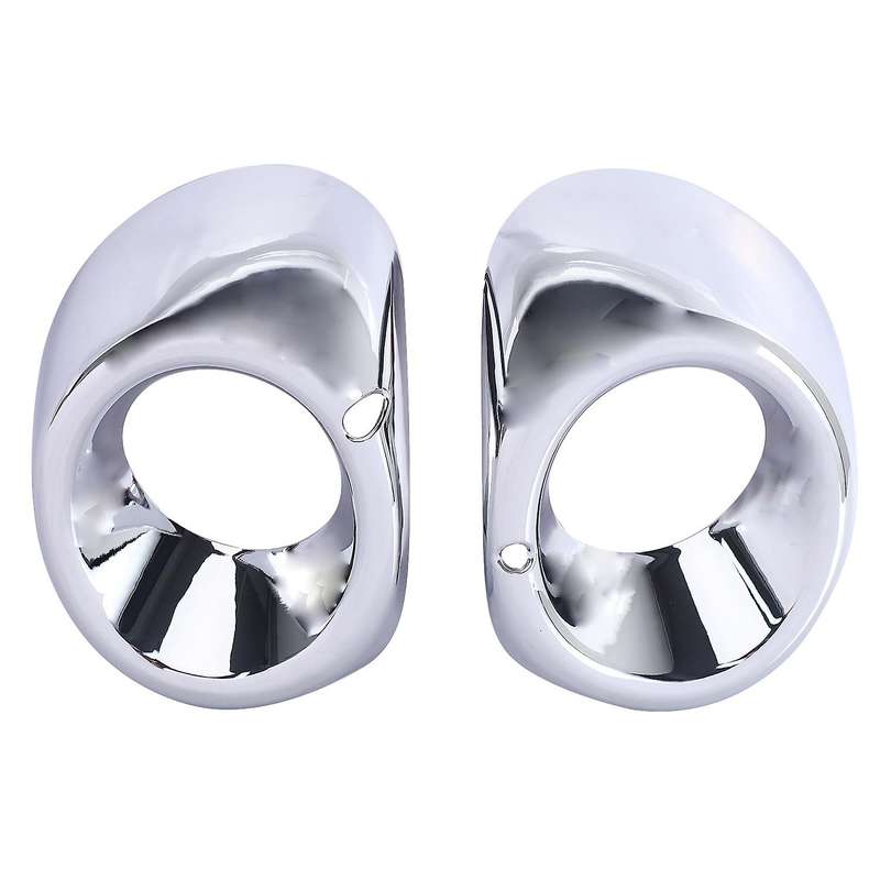 2Pcs for 2013 2014 Chrome Front Fog Light Foglight Lamp Cover Trim