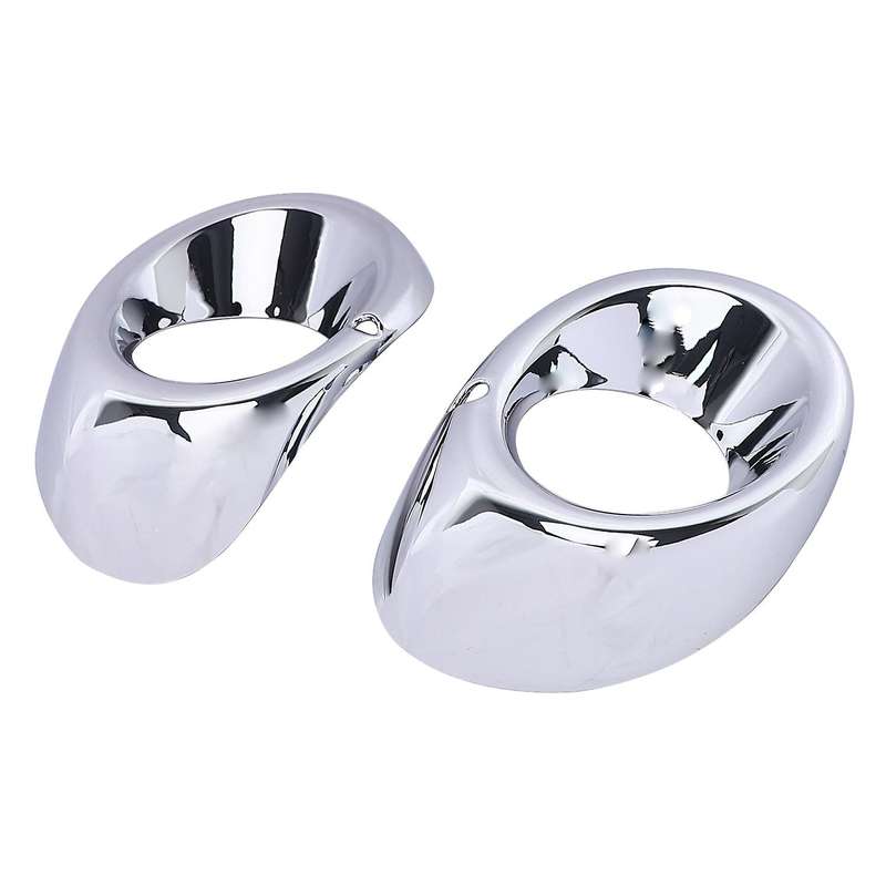 2Pcs for 2013 2014 Chrome Front Fog Light Foglight Lamp Cover Trim