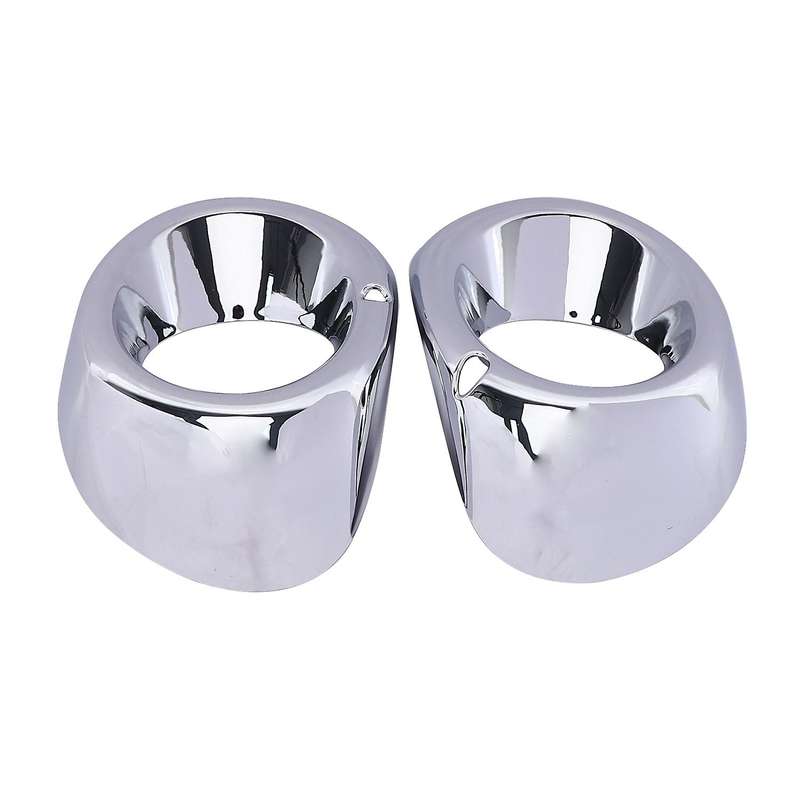 2Pcs for 2013 2014 Chrome Front Fog Light Foglight Lamp Cover Trim