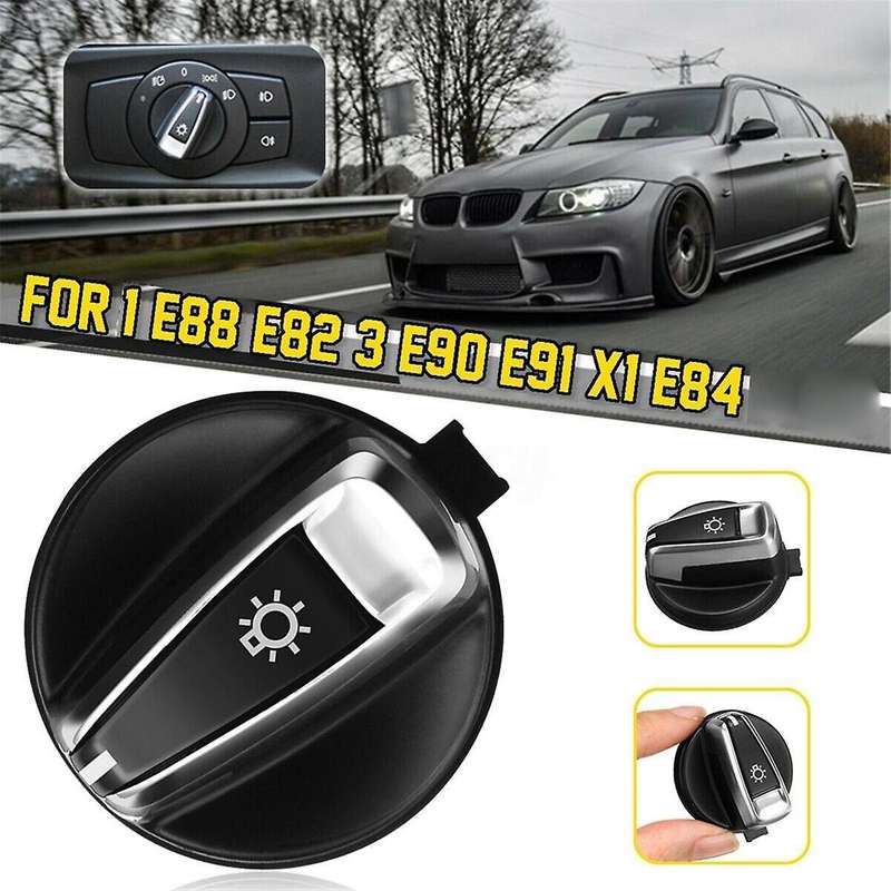 2Pcs for 3-SERIES E90 E91 X1 E84 E88 E82 Front Headlight Switch Rotation Button 9169405 61319169405