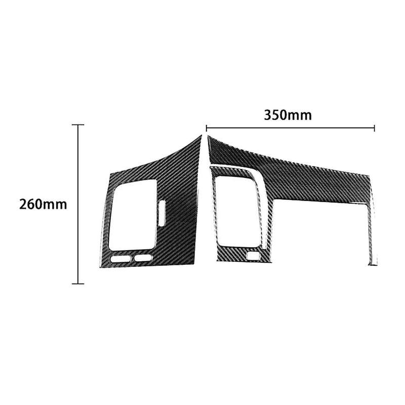2pcs for 8th 06-11 Carbon Fiber Left Dash & Gps Navigation Cover Trim