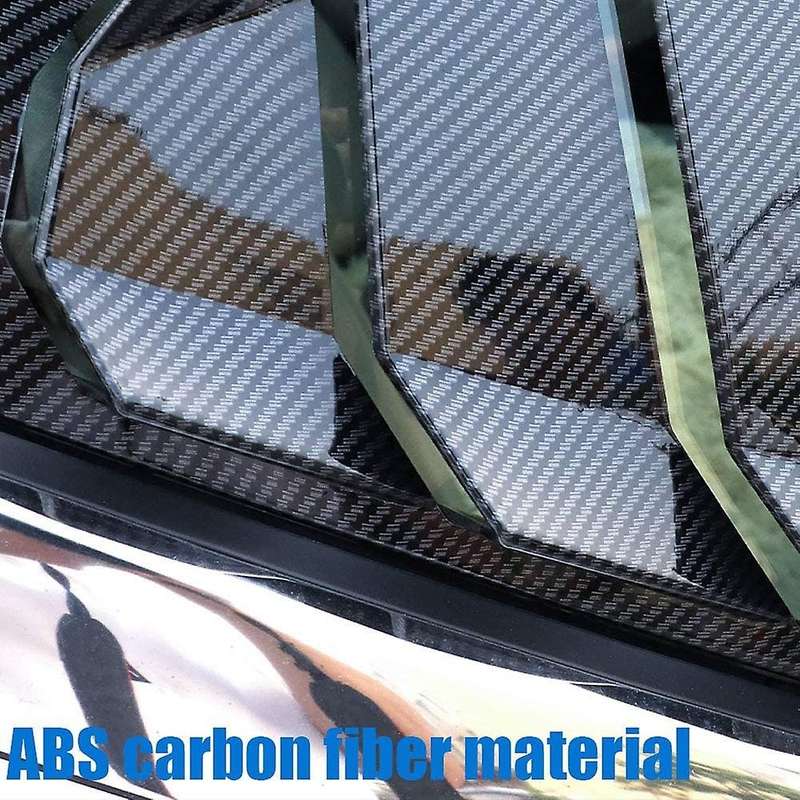 2PCS for Altima 2019-2021 Rear Side Window Louvers Scoop Shades Cover Blinds Accessories, Carbon Fib