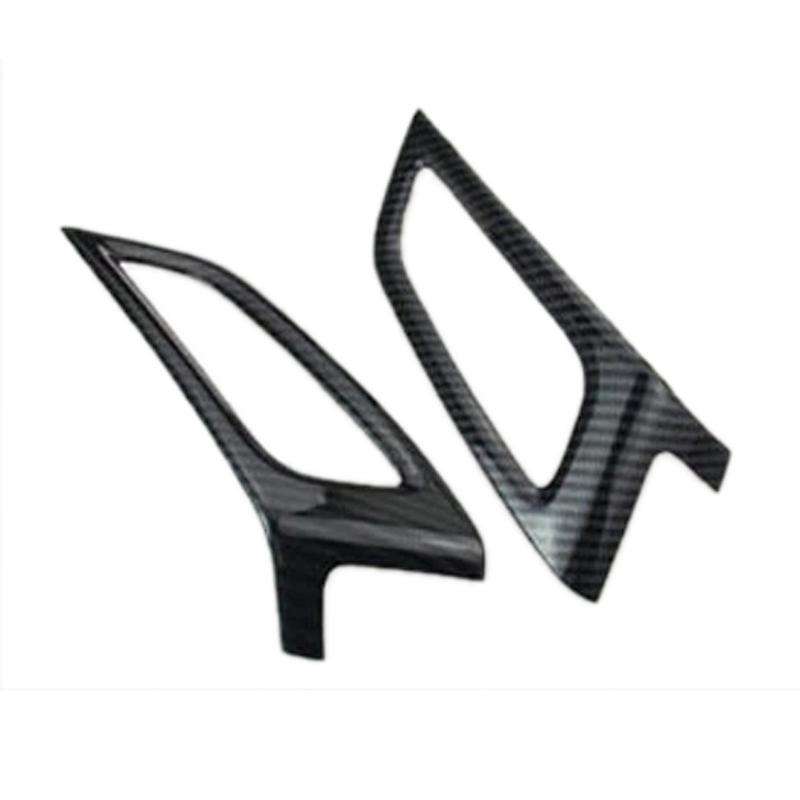 2PCS for Focus MK3 2012-2014 Carbon Fiber Color ABS Interior Dashboard Air Conditioner Vent Outer Fr