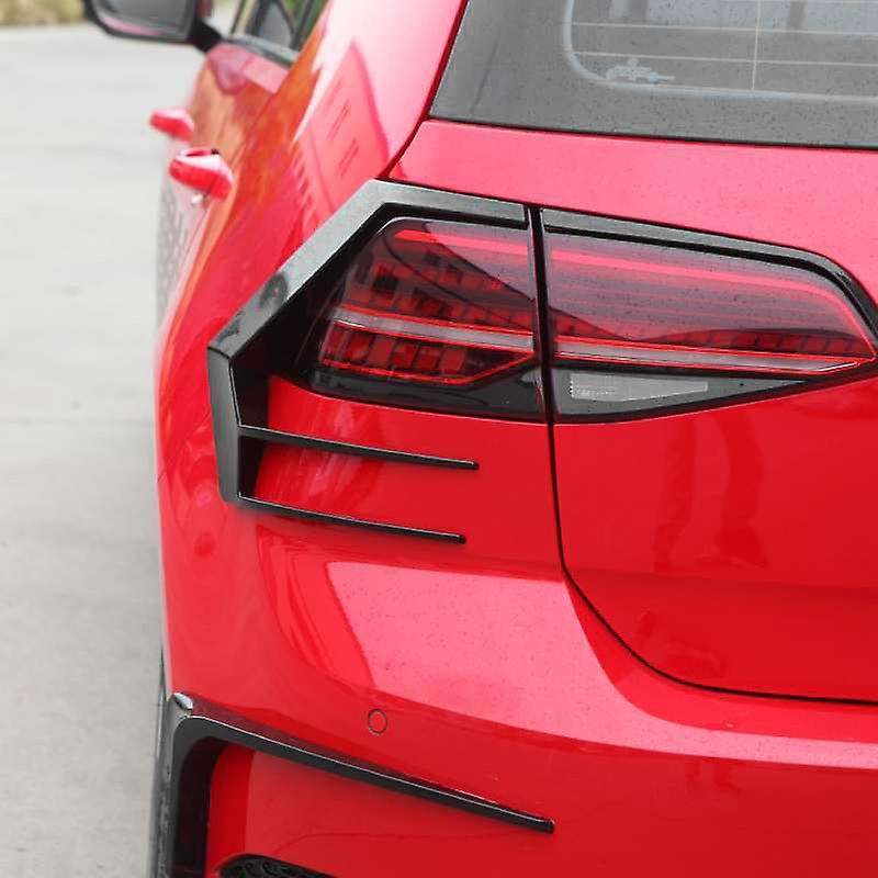 2PCS for Golf 7.5 MK7.5 R400 2017-2019 Rear Bumper Splitter Canard Rear Spoiler Fog Lamp Trim