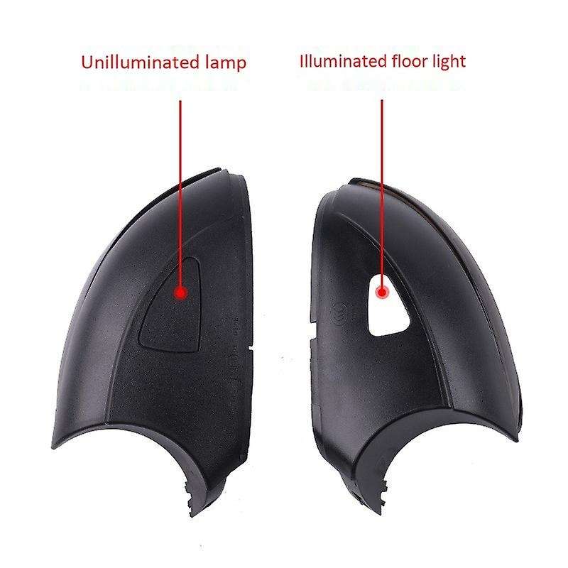 2Pcs for Golf 6 Lingyu Modified Reversing Mirror LED Water Turning Light