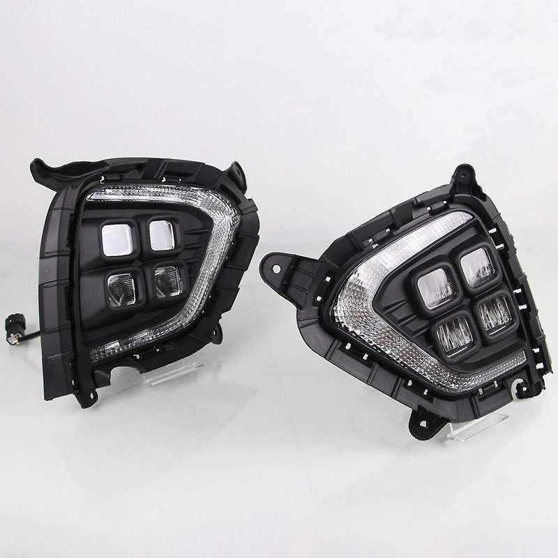 2Pcs for IX25 2017 with Yellow Turn Fog Light Daytime Running Light
