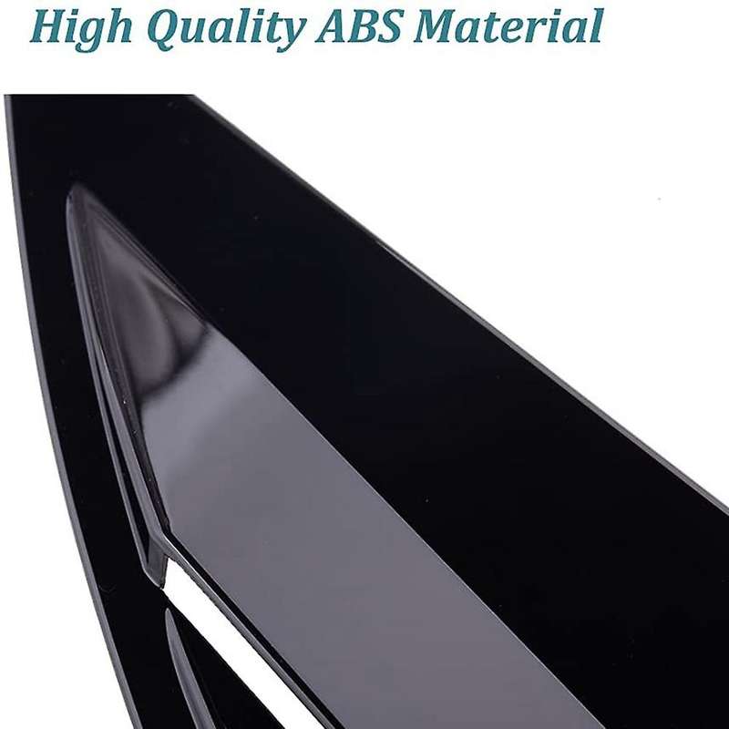 2PCS for K5 2020 2021 2022 Black Rear Side Window Louvers Scoop Shades Cover Decor Trim Accessories