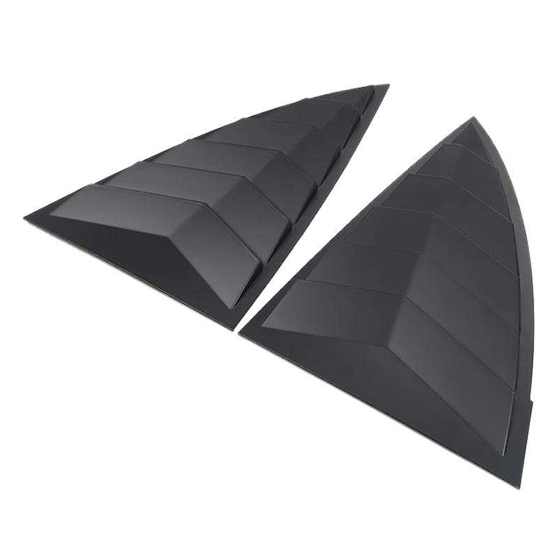 2PCS for Model Y 2021 Car Rear Side Window Louvers Scoop Shades Cover Blinds Accessories, Matt Black