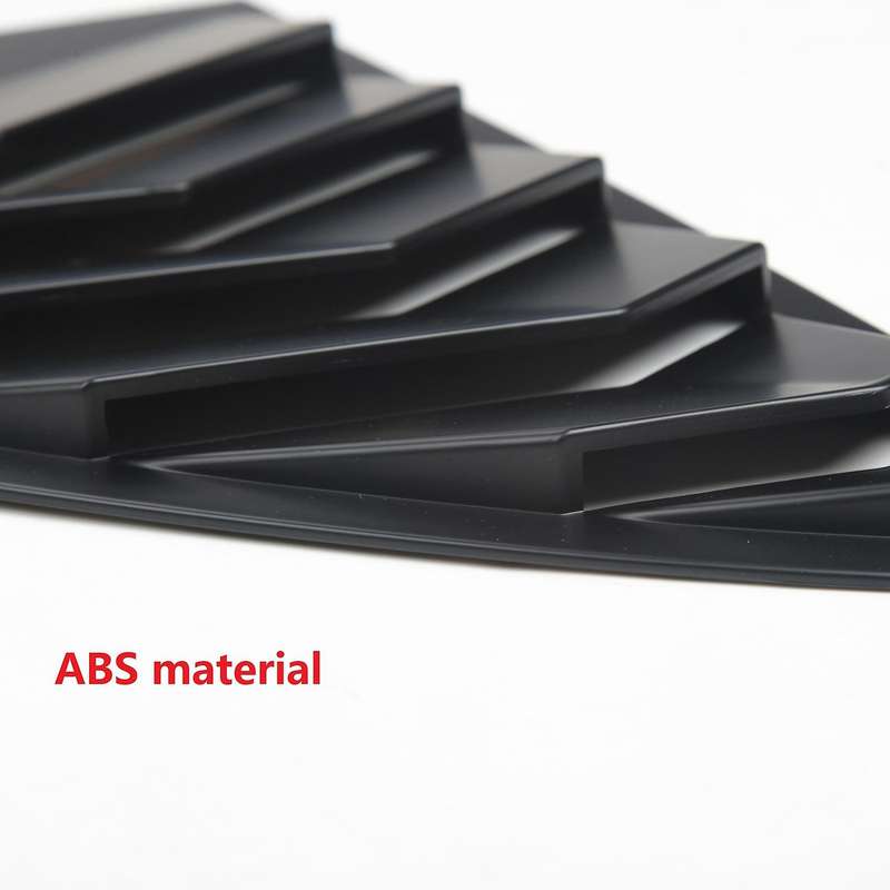 2PCS for Model Y 2021 Car Rear Side Window Louvers Scoop Shades Cover Blinds Accessories, Matt Black