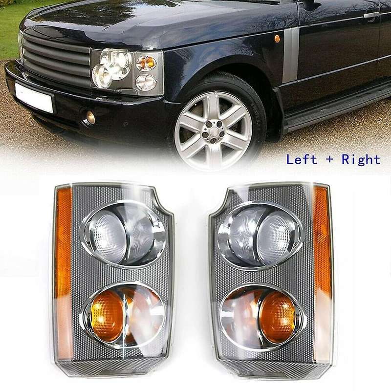 2Pcs for Range Rover L322 2003 2004 2005 Car Front Indicator Parking Turn Signal Side Lamp Cover Eur