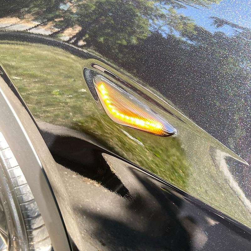 2PCS for X3 F25 X5 E70 X6 E71 E72 2007-2014 LED Dynamic Side Marker Turn Signal Blinker Flowing Side