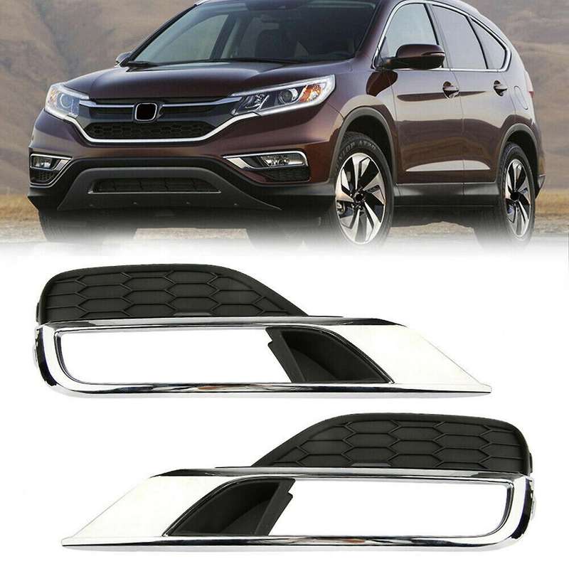 2pcs Front Bumper Fog Light Grill Grilles Cover Left+right for -v 2015-2016