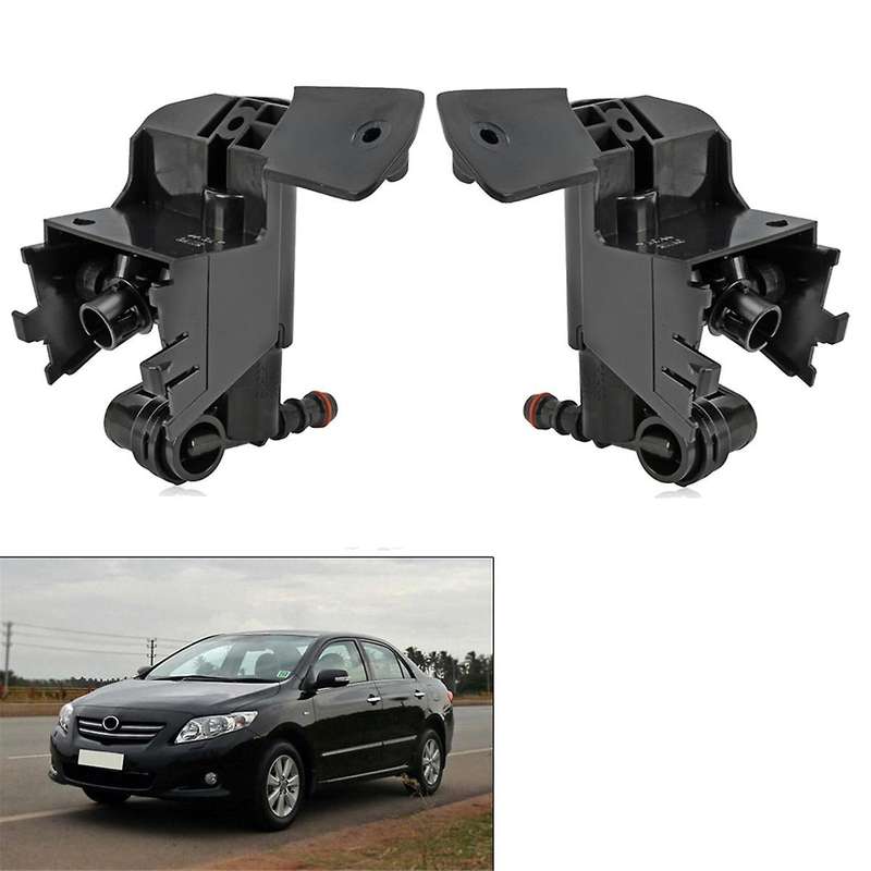 2pcs Front Bumper Headlight Washer Nozzle Head Light Cleaning Water Spray Jet for E15 06-10 85208-0