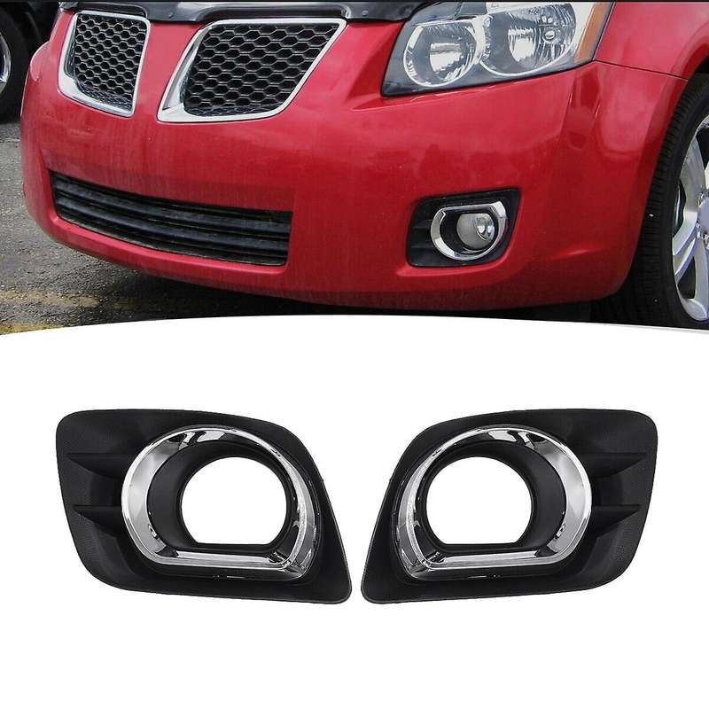 2Pcs Front Bumper Fog Light Lamp Cover Trim for 2009-2011
