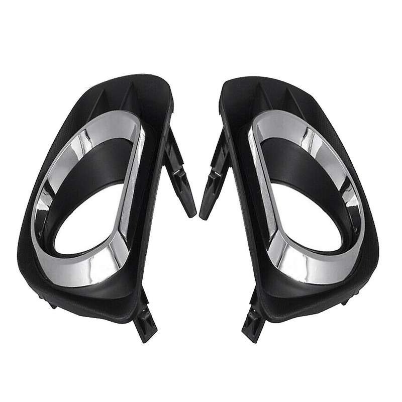 2Pcs Front Bumper Fog Light Lamp Cover Trim for 2009-2011