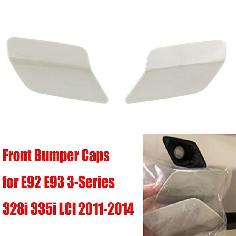 2Pcs Front Bumper Headlight Washer Nozzle Cover Cap Bumper Cover Cap for E92 E93 3-Series 328I 335I