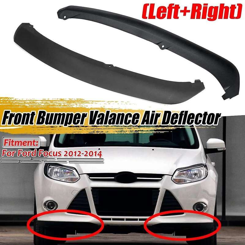 2pcs Front Bumper Lip Spoiler Air Chin Splitter Lower Valance Panel for Focus 2012-2014 Fo1095244c C