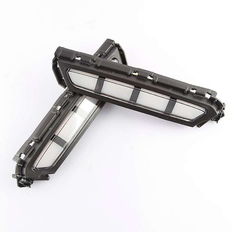 2Pcs Front Bumper LED Daytime Running Light Fog Lamp with Yellow Turn Signal Light DRL for 2019 2020