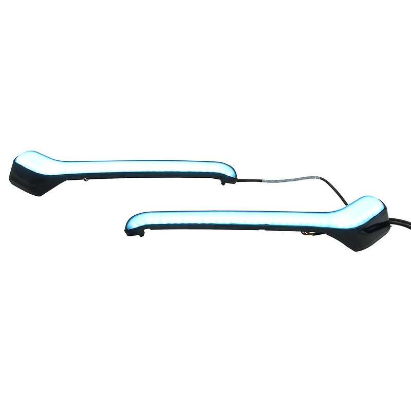 2Pcs Front Bumper LED Daytime Running Light Turn Signal Fog Lamp for Hatchback 2019-2020