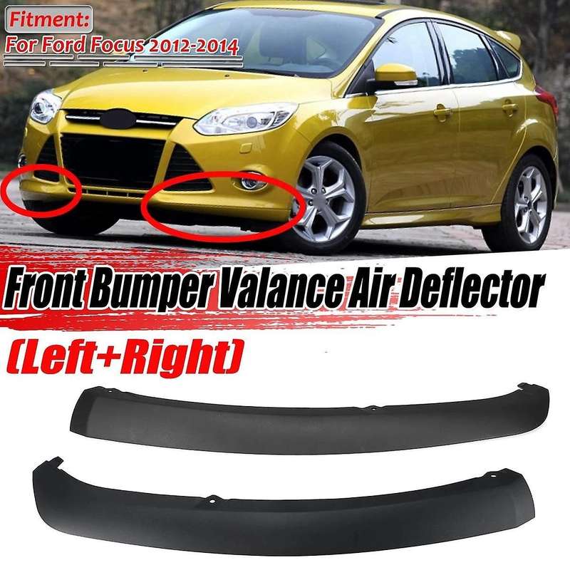 2pcs Front Bumper Lip Spoiler Chin Splitter Lower Valance Panel for Focus 2012-2014 Fo1095244c Cp9z