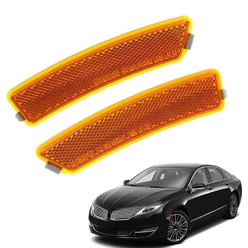 2Pcs Front Bumper Reflector Side Marker Lights for MKZ 2013-2016 FO1085100 / FO1084100