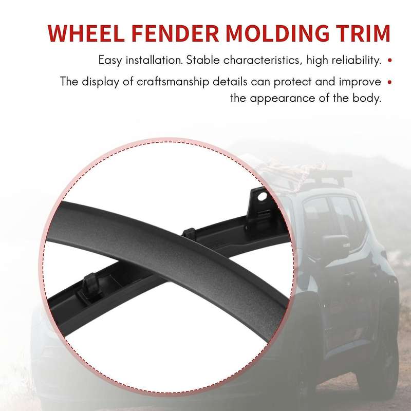 2Pcs Front Bumper Wheel Fender Molding Trim Compatible 2007-2011 71108-SWA-000 71103-SWA-000