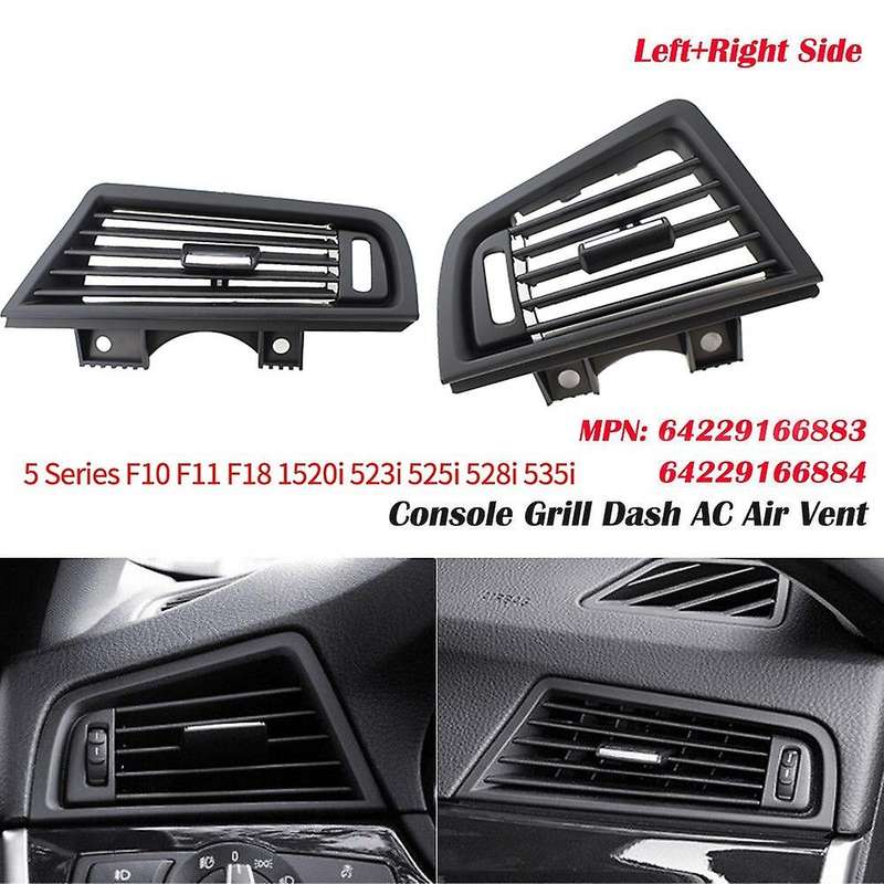 2Pcs Front Console Air Conditioning AC Vent Outlet Grille Set for 5 Series F10 F11 F18 520I 523I 525