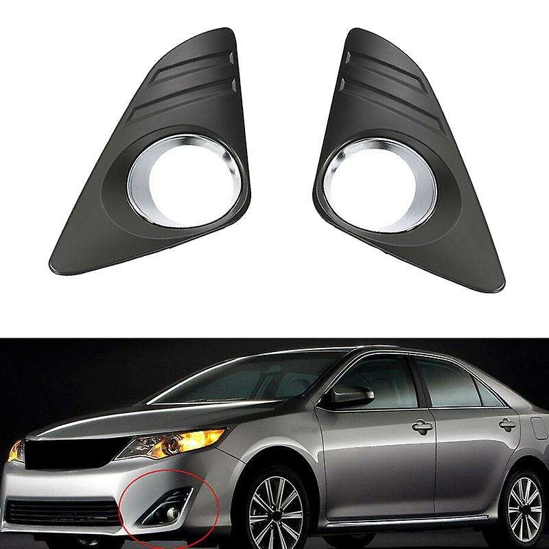 2Pcs Front Fog Light Grille Lamp Cover for 2012-2014