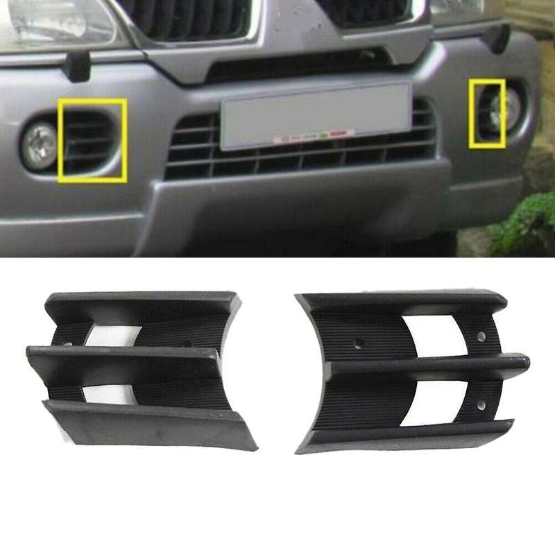 2Pcs Front Fog Light Bumper Daytime Running Driving Lamps Cover Grille Bezel for Montero Sport 1999-