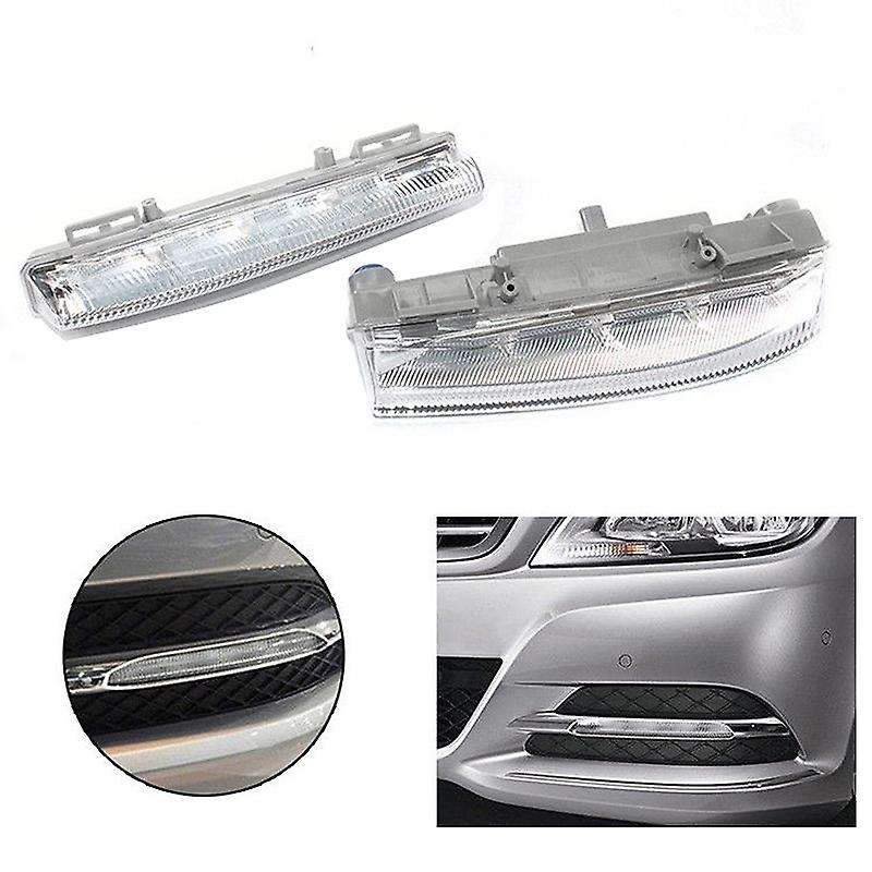 2pcs Front Drl Fog Light Fit for - W204 W212 C250 C350 E350 A2049069000