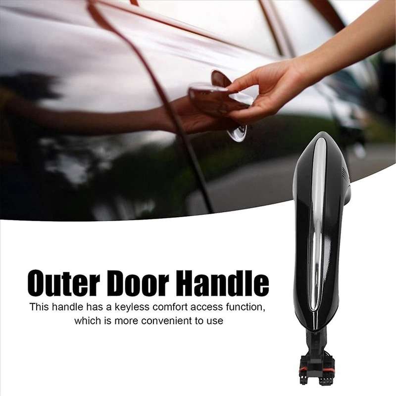 2pcs Front Exterior Door Handle Set Smart Key Outside Puller for 5 6 7 Series F07 F10 F11 F06 F12 F