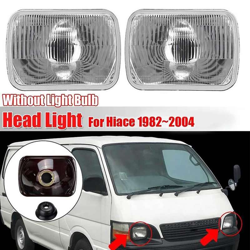 2Pcs Front Headlight Set Lamp for 1982-2004(Bulb is Not Included)
