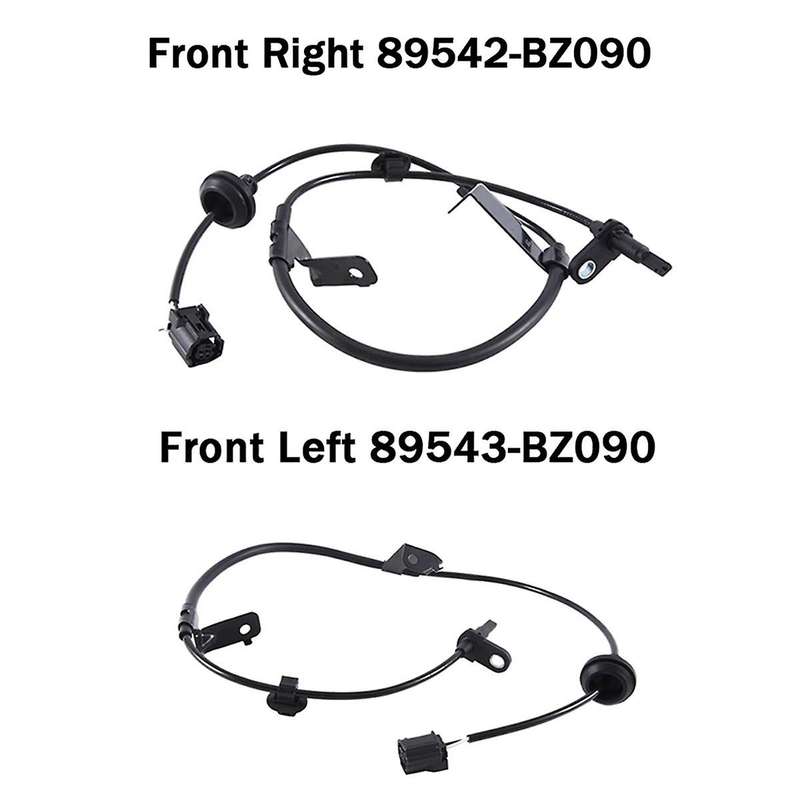 2pcs Front Left & Right Car Abs Speed Sensor 89543-bz090 89542-bz090 for Yaris 2015-