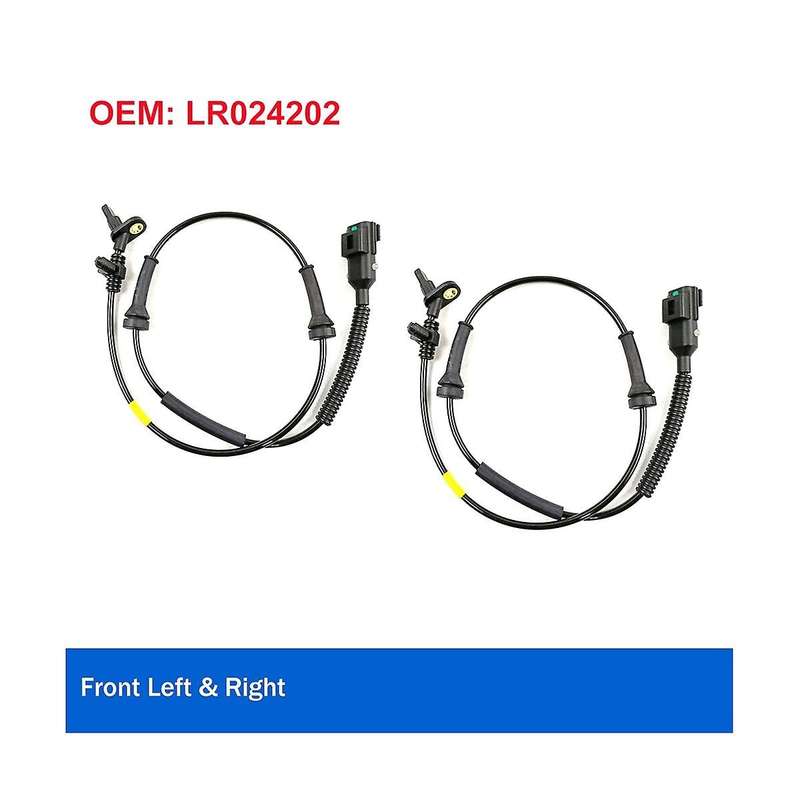 2pcs Front Right & Left Abs Wheel Speed Sensor for Range Evoque Lr024202