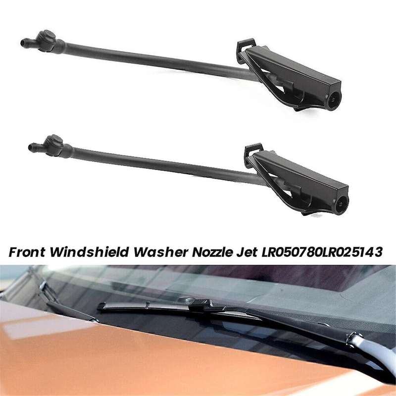 2pcs Front Windshield Washer Nozzle LR050780/LR025143 for Evoque L538 12-19 Windscreen Spray Jet