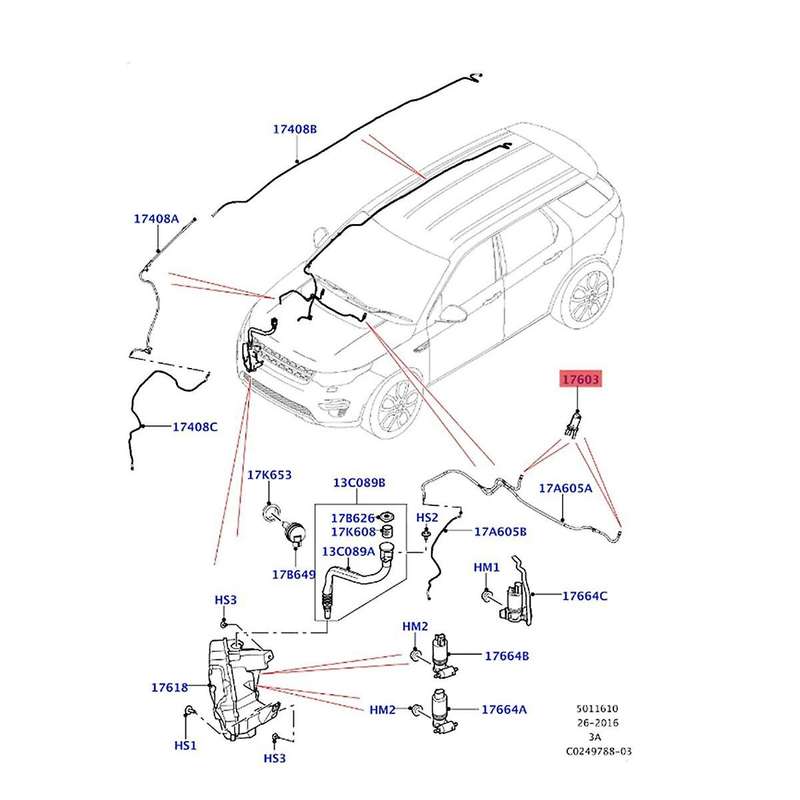 2Pcs Front Windshield Washer Nozzle Sprayer Jet with Heated LR059996 for Sport 2015-2021