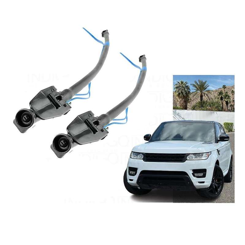 2pcs Front Windshield Washer Nozzle with Heated LR045321 for L405 13-15/Sport L494 14-19 LR037576