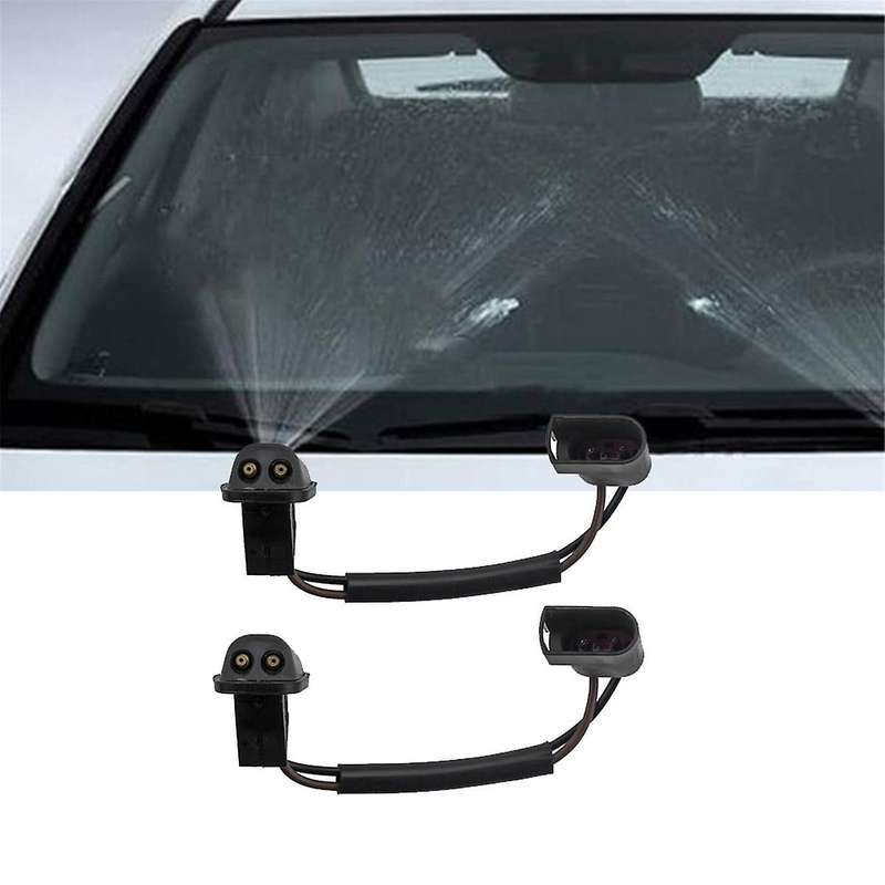 2pcs Front Windshield Washer Nozzle with Heated 1708177 4M51-17666-BD for Focus 2004-2011 Windscreen
