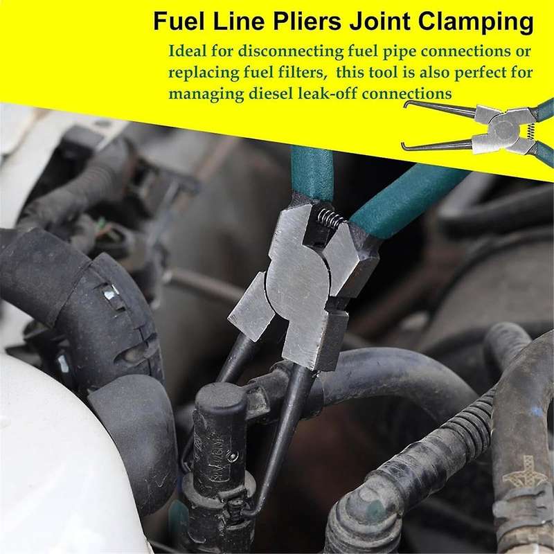 2Pcs Fuel Filter Caliper/Fuel Line Petrol Clip Pipe Pliers,Electrical Disconnect Pliers,Automotive