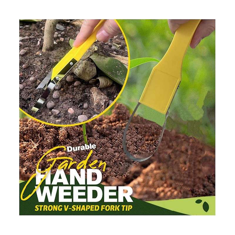 2PCS Garden Bandit Hand Loop Weeder Tool for Lawn Attachments Yard Vegetable Garden Portable Cleanin