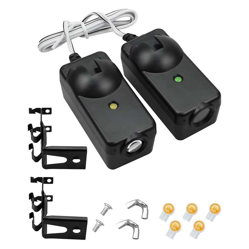 2Pcs Garage Door Opener Safety Sensor Beam Eyes Fit for Sears with Brackets