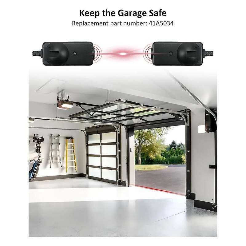2Pcs Garage Door Opener Safety Sensor Beam Eyes Fit for Sears with Brackets