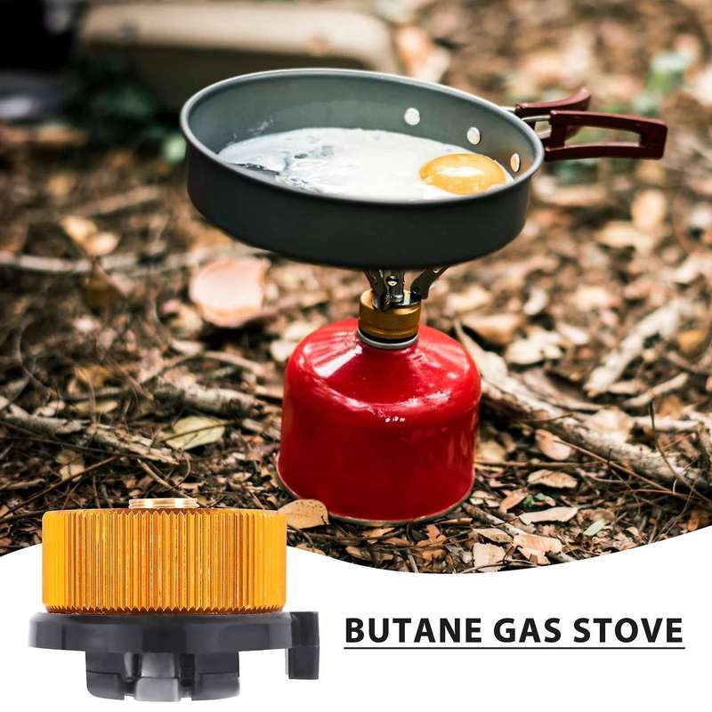 2pcs Gas Adapter Safe Durable Gas Stove Adapter Stove Connection Outdoor Camping Gas Bottle Adaptor