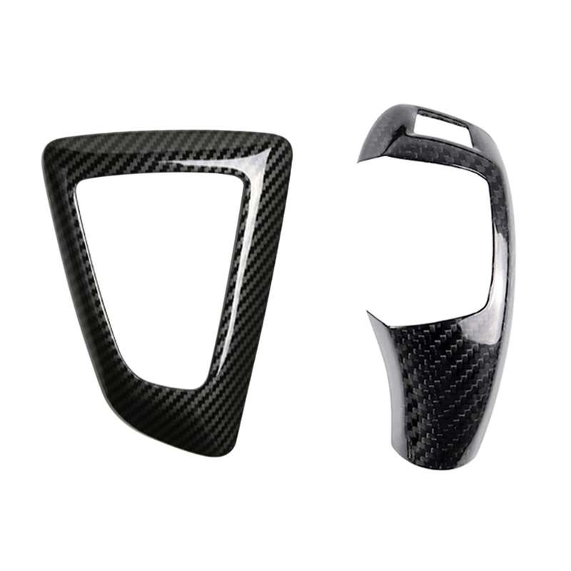 2Pcs Gear Shift Knob Protection Cap Cover Sticker Panel Trim Left for F20 F22 F30 F32 F36 F12 F13 X5