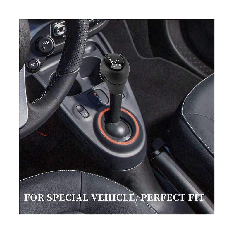 2pcs Gear Knob Automatic Knob Black for Smart Fortwo 450 451 1998-2014 Smart Roadster 452 03-2006 G