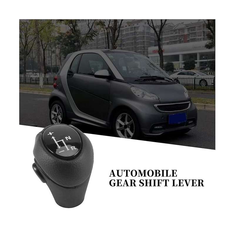 2pcs Gear Knob Automatic Knob Black for Smart Fortwo 450 451 1998-2014 Smart Roadster 452 03-2006 G